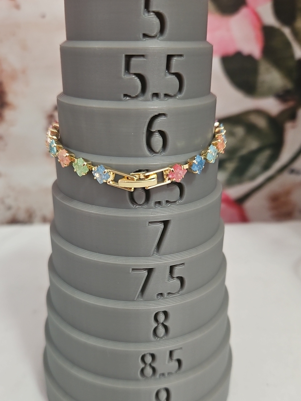 Gold Multicolor Crystal Bracelet - Women Jewelry